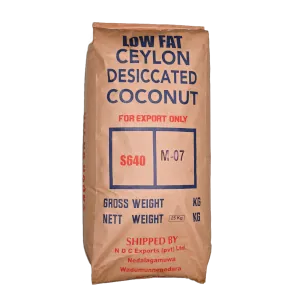 Desiccated Coconut Low Fat 25Kg Bag